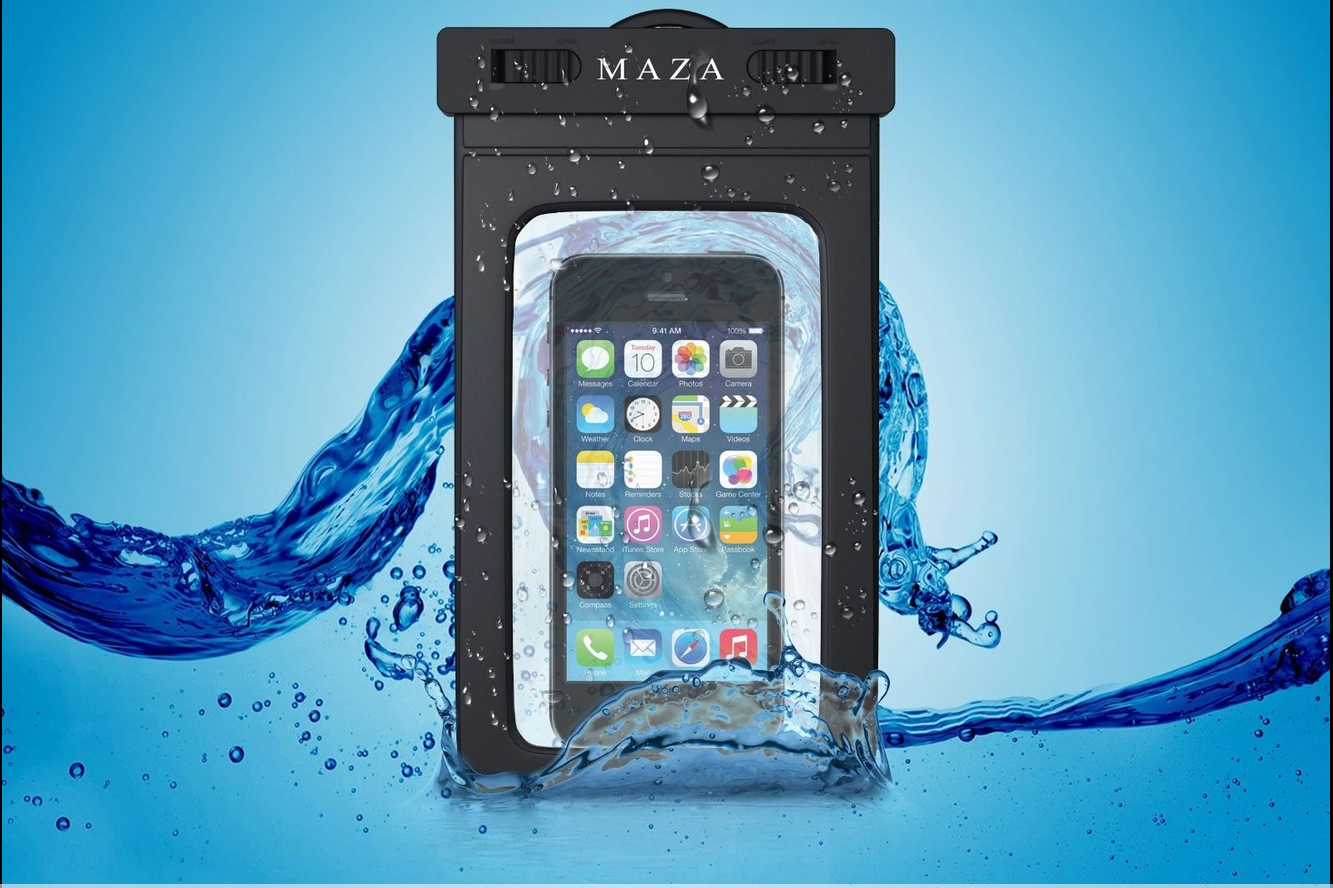 M A Z A Waterproof phone pouch
