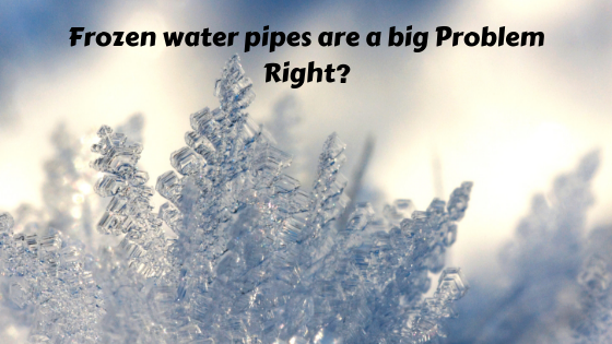 Frozen water pipes care instructions must read