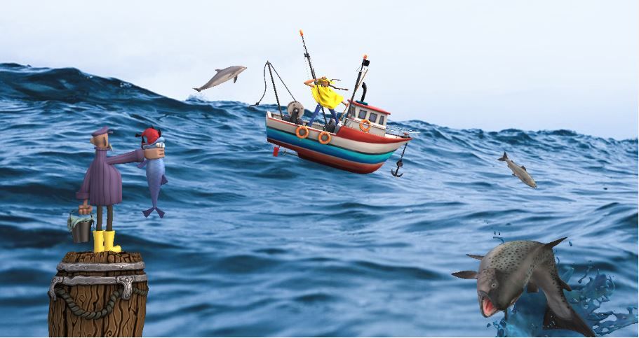 Animated graphic image of Fishing 