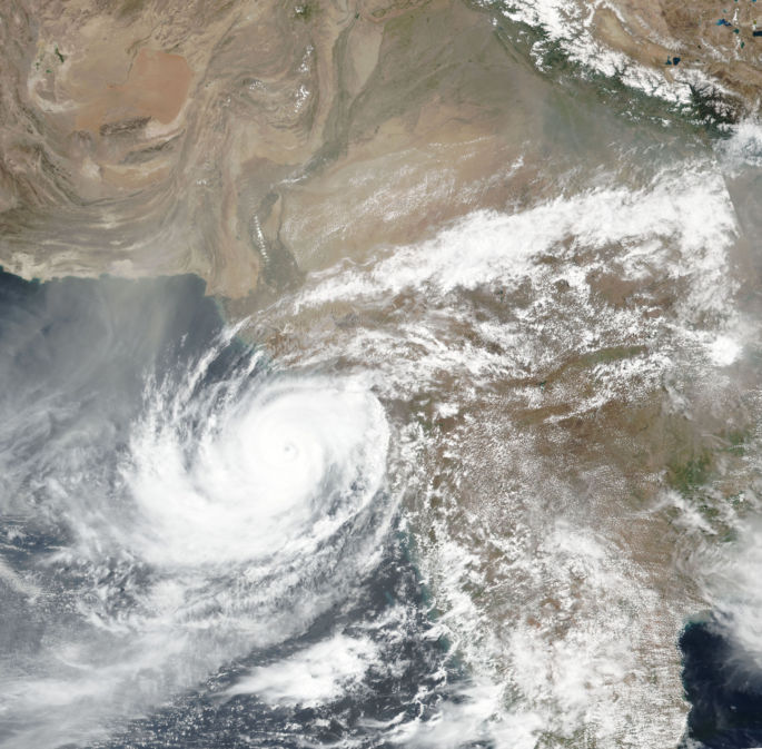 Cyclone Vayu from the year 2019